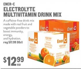 New Seasons Market Ener-c electrolyte multivitamin drink mix offer