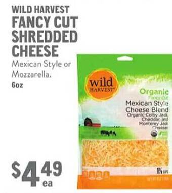 New Seasons Market Wild harvest fancy cut shredded cheese offer