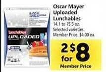 Safeway Oscar mayer uploaded lunchables offer