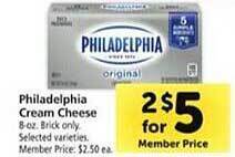 Safeway Philadelphia cream cheese offer