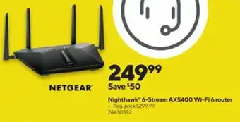 Nighthawk 6-Stream AX5400 Wi-fi 6 Router 24430592
