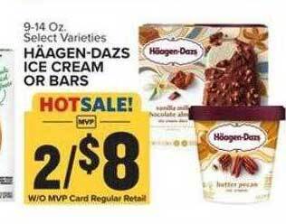 Food Lion Häagen-dazs ice cream or bars offer