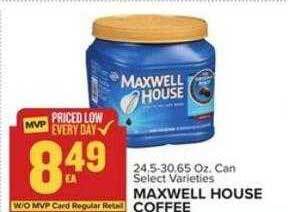 Food Lion Maxwell house coffee offer