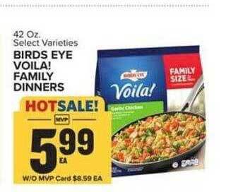 Food Lion Birds eye voila! family dinners offer