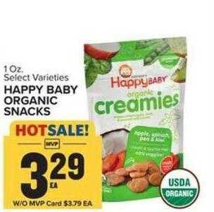 Food Lion Happy baby organic snacks offer