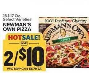 Food Lion Newman's own pizza offer