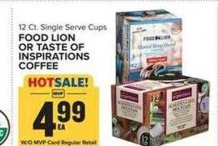 Food Lion Food lion or taste of inspirations coffee offer