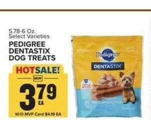 Food Lion Pedigree dentastix dog treats offer