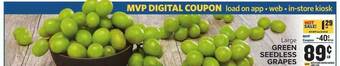 Food Lion Large green seedless grapes offer