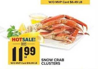 Food Lion Snow crab clusters offer