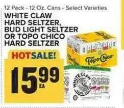 Food Lion White claw hard seltzer, bud light seltzer or topo chico hard seltzer offer