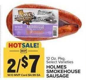 Food Lion Holmes smokehouse sausage offer