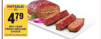 Food Lion 80% lean fresh ground chuck offer