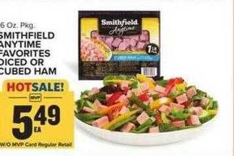 Food Lion Smithfield anytime favorites diced or cubed ham offer