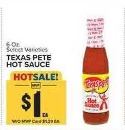 Food Lion Texas pete hot sauce offer