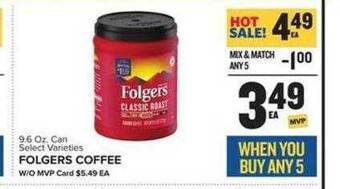 Food Lion Folgers coffee offer