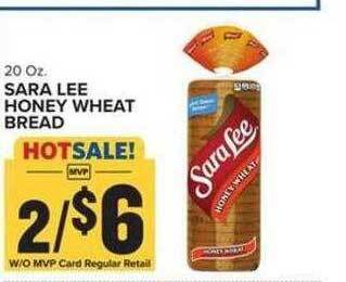 Food Lion Sara lee honey wheat bread offer