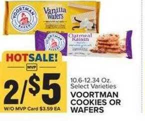 Food Lion Voortman cookies or wafers offer