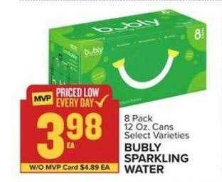 Food Lion Bubly sparkling water offer
