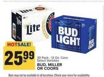 Food Lion Bud, miller or coors offer