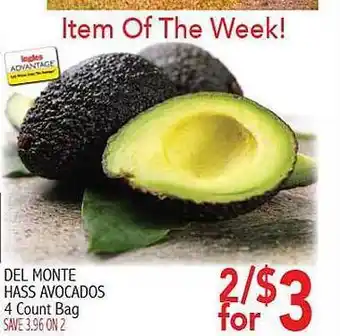 Ingles Markets Ingles advantage del monte hass avocados offer