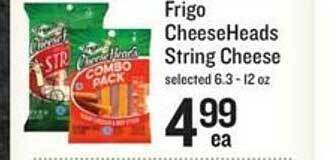 Lowes Foods Frigo cheeseheads string cheese offer
