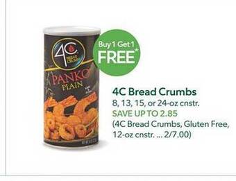 Publix 4c bread crumbs offer