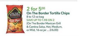 Publix On the border tortilla chips offer
