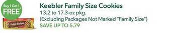 Publix Keebler family size cookies offer