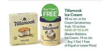 Publix Tillamook ice cream offer