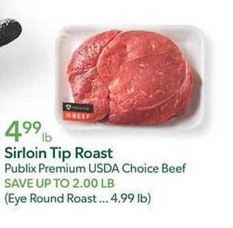Publix Sirloin tip roast offer