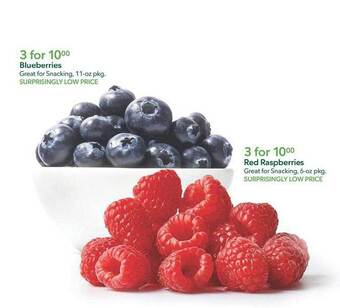 Publix Blueberries or red raspberries offer