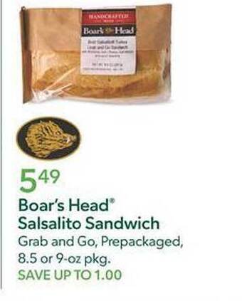 Publix Boar's head salsalito sandwich offer