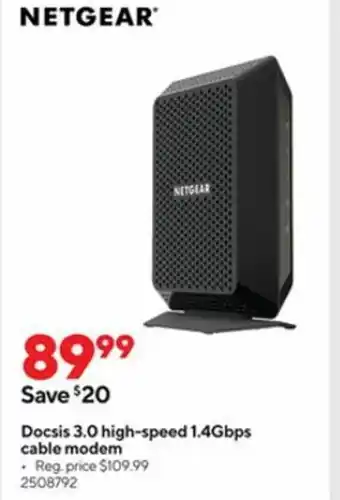 Docsis 3.0 High-Speed 1.4Gbps Cable Modem