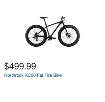 Costco Northrock xc00 fat tire bike offer