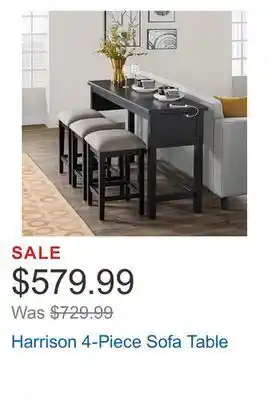 Costco Harrison 4-piece sofa table offer