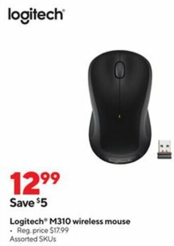 Staples Logitech M310 Wireless Mouse offer