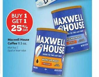 Family Dollar Maxwell house coffee offer
