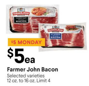 Raley's Farmer John Bacon offer
