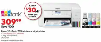 Epson "EcoTank" 3710 All-In-One Inkjet Printer 24393729