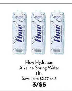 Bristol Farms Flow hydration alkaline spring water offer