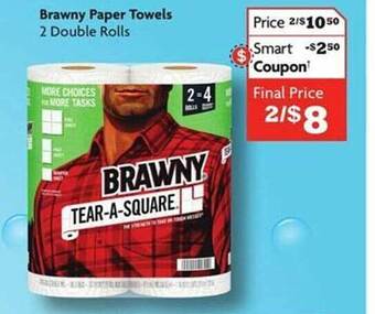 Family Dollar Brawny paper towels offer