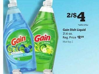 Family Dollar Gain dish liquid offer