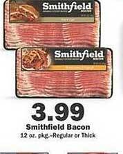 Schnucks Smithfield bacon offer