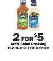 Schnucks Kraft salad dressing offer