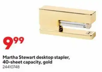 Martha Stewart Desktop Stapler, 40 Sheet Capacity, Gold 24410748