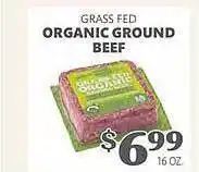 Harveys Supermarkets Grass fed organic ground beef offer