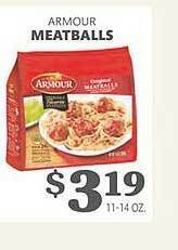 Harveys Supermarkets Armour meatballs offer