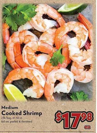 Reasors Medium cooked shrimp offer