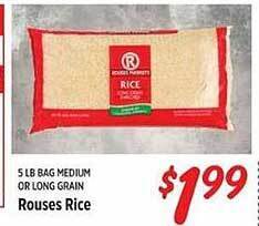 Rouses Rouses rice offer